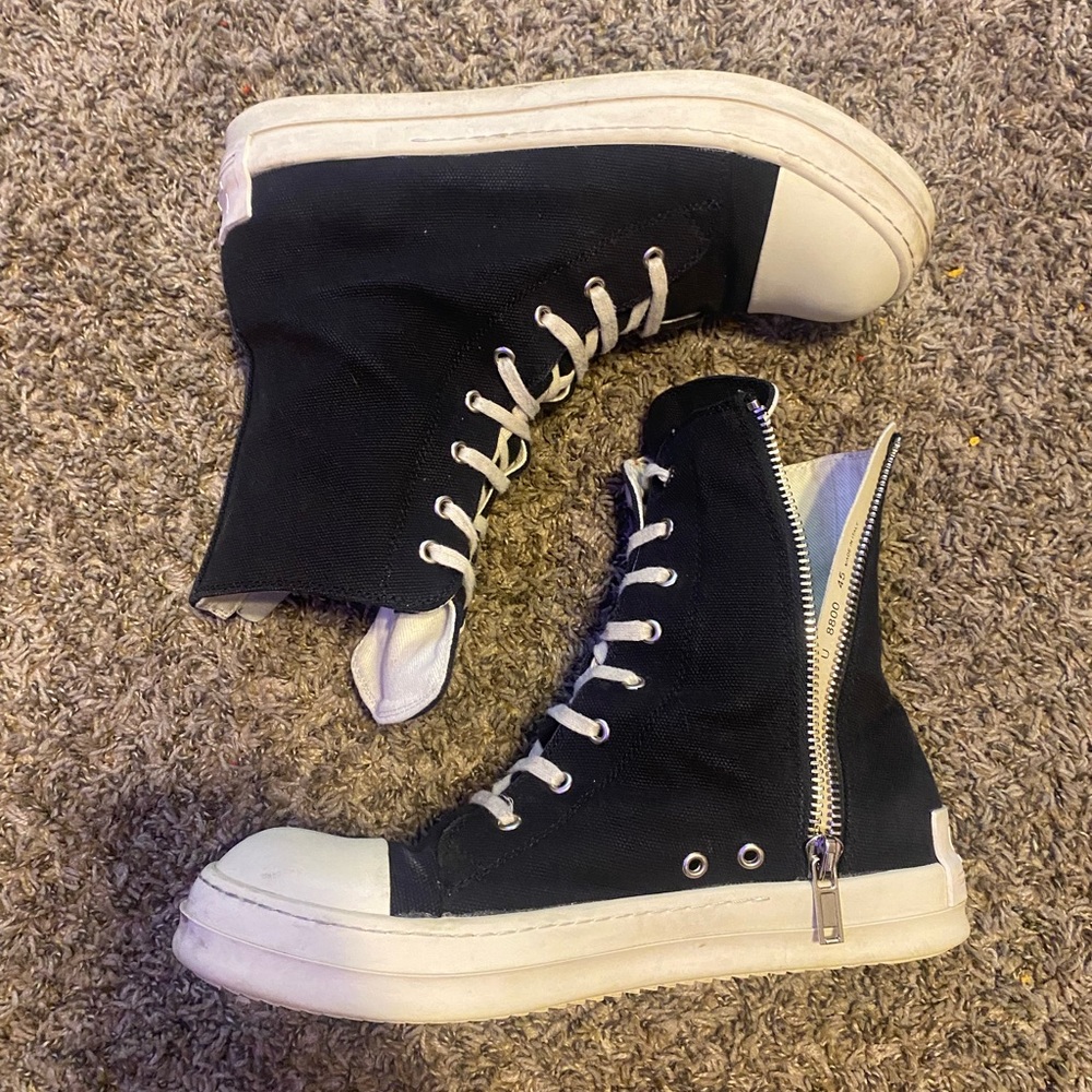 !!SOLD!! RICK OWENS RAMONES DRKSHDW HIGH